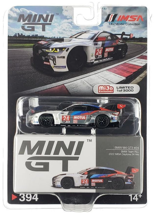 CHASE CAR Mini GT - 1:64 - BMW M4 GT3 NO.24 BMW Team RLL 2022 Imsa Daytona 24 Hrs - Mijo Exclusives USA - MGT00394GR