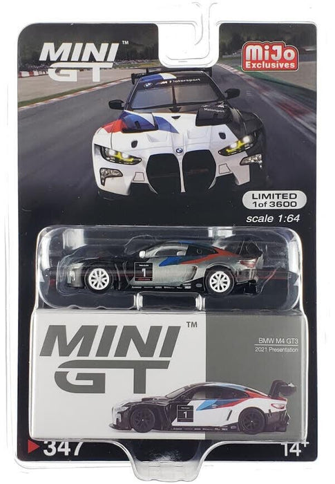 CHASE CAR Mini GT - 1:64 - BMW M4 GT3 2021 Presentation - Mijo Exclusives USA - MGT00347GR Passion Diecast