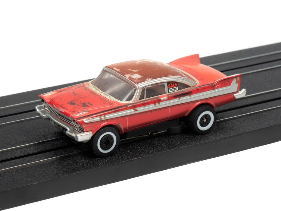 1958 Plymouth Fury – Christine (For Sale/Dirty)  Thunder jet - Silver Screen Machines / 1/64  Auto World - SC358 A