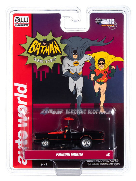 1966 The Penguin Mobile – Batman (TV)  4Gear - Silver Screen Machines / 1/64  Auto World - SC358 D