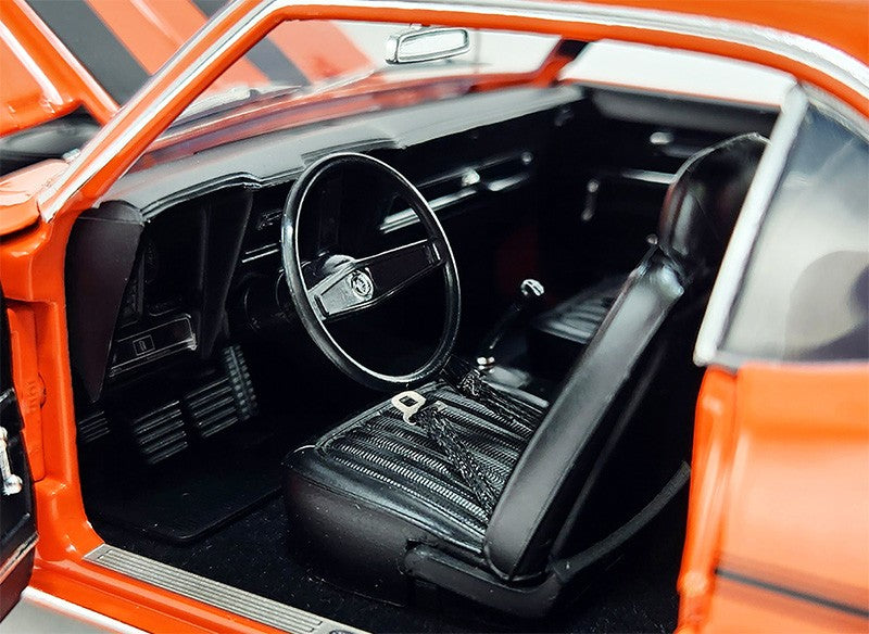 1969 Chevrolet Yenko Camaro in Hugger Orange with Black Stripes - Limited Edition 600 Piece - ACME - 1/18 - A1805728