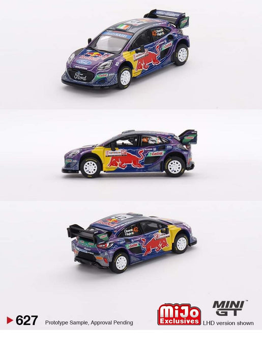 Ford Puma Rally1 No.42 M-Sport Ford WRT 2022 Rally Italia Sardegna 2nd Place - Mini GT - 1:64 - MGT00627 Passion Diecast
