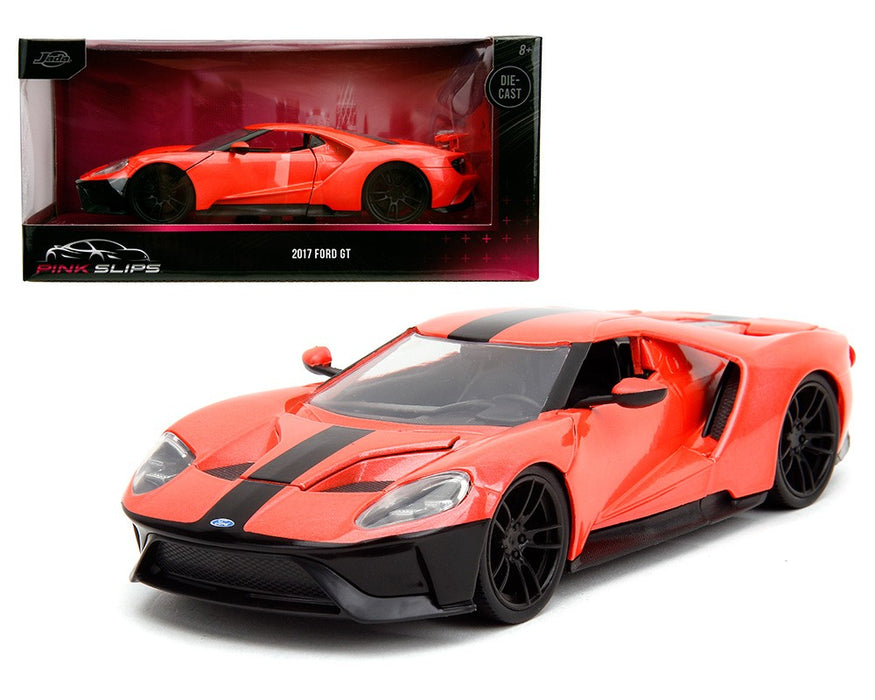 2017 Ford GT - Metallic Salmon - Pink Slips - Jada - 1/24 - 34657- Passion Diecast 