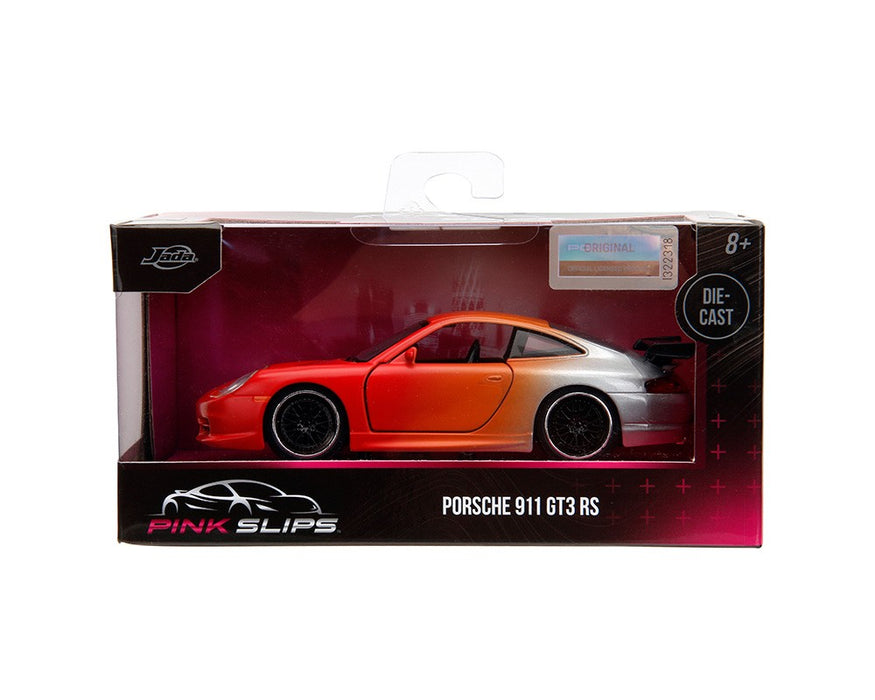 Porsche 911 GT3 RS - Primer Red/Orange/Silver - Pink Slips - Jada 1/32 - 34663 -  Passion Diecast