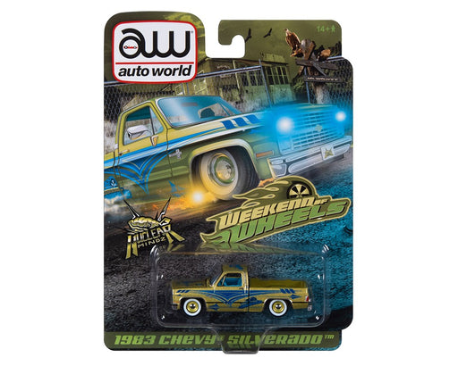 Weekend Of Wheels Exclusive 2023 - 1983 Chevrolet Silverado Lowrider - Green - Auto World - 1/64 - CP8032