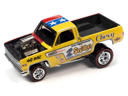 Weekend Of Wheels 2023 Exclusive 1981 Chevrolet Silverado Zinger Snake Mongoose - Johnny Lightning 1/64 - JLCP7448