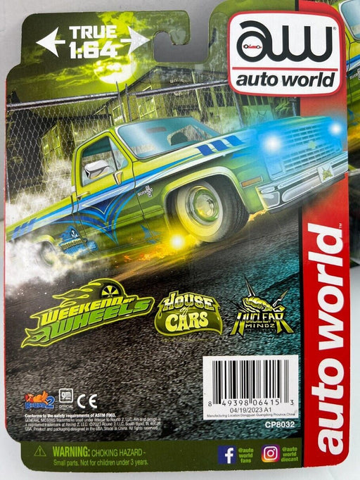 Weekend Of Wheels Exclusive 2023 - 1983 Chevrolet Silverado Lowrider - Green - Auto World - 1/64 - CP8032