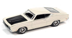 1969 Ford Torino Talledega in Wimbledon White - Johnny Lightning - 1/64 - JLSP222 A