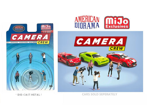 Figures Camera Crew Set - 6 pieces Diecast - American Diorama - 1/64 - AD-76526MJ Passion Diecast