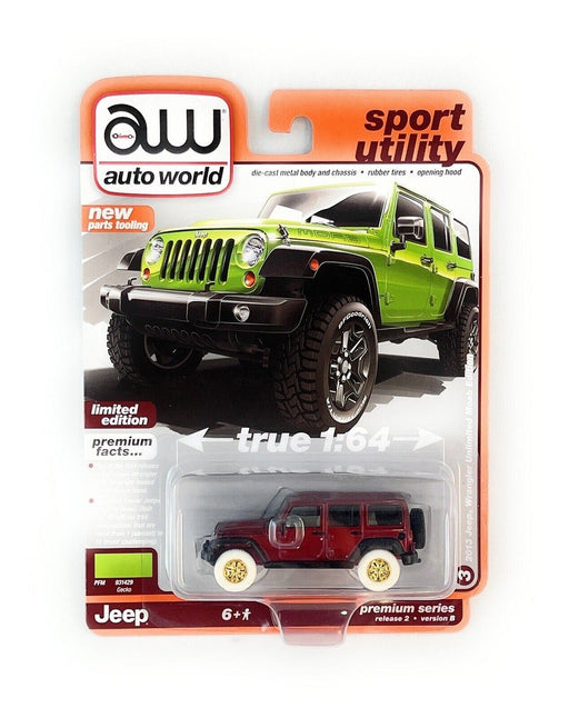 CHASE CAR 2013 Jeep Wrangler Unlimited Moab Edition in Gecko Green - Auto World - 1/64 - AWSP130 BGR