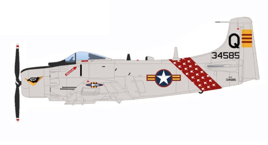 Douglas A-1H Skyraider / VNAF 1st FS, no.134585, Vietnam, 1963 / Hobby Master 1:72 HA2921
