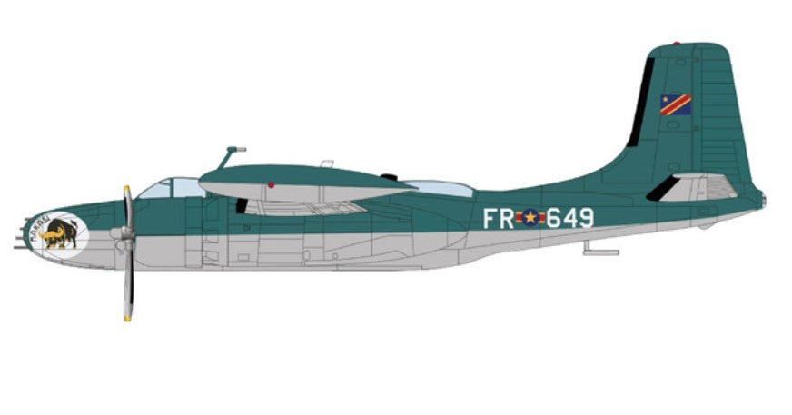 Douglas B-26K Counter Invader / Congolese Air Force, no.64-17649, Brazzaville, Congo 1965 / Hobby Master 1:72 HA3228
