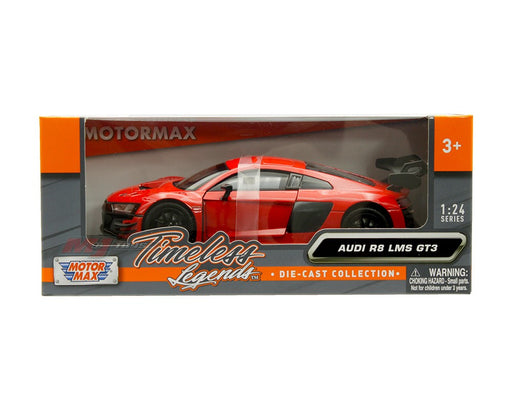Audi R8 LMS GT3 - Red - Timeless Legends - Motormax 1-24 - 79380 RD - Passion Diecast 