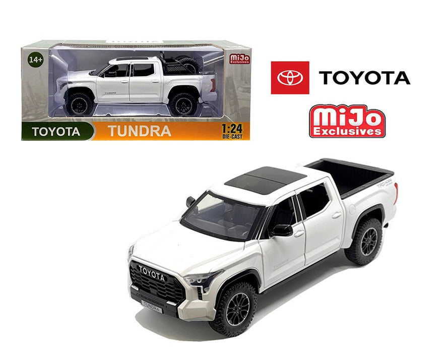 2023 Toyota Tundra TRD Off-Road 4×4 - White - Mijo Exclusive 1/24 - H08555R-WH Passion Diecast