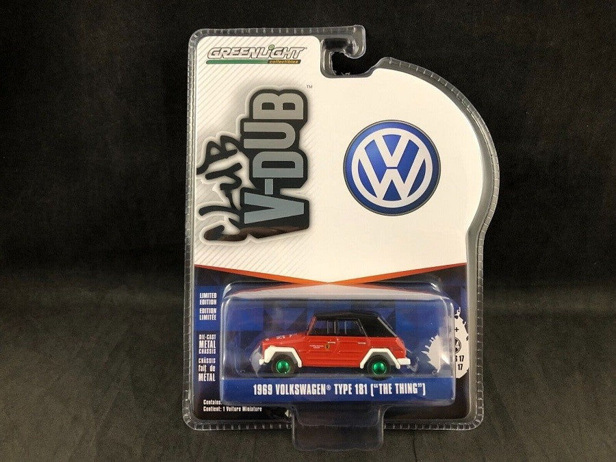 GreenMachine Feuerwehr Fire Brigade - 1969 Volkswagen Thing (Type 181) - Club Vee-Dub Series 17 - 1/64 Greenlight - 36080 DGR