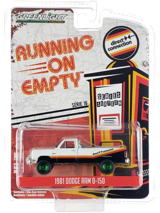 GreenMachine 1981 Dodge Ram D-150 Pickup - Running on Empty Series 16 - 1/64 Greenlight - 41160 CGR