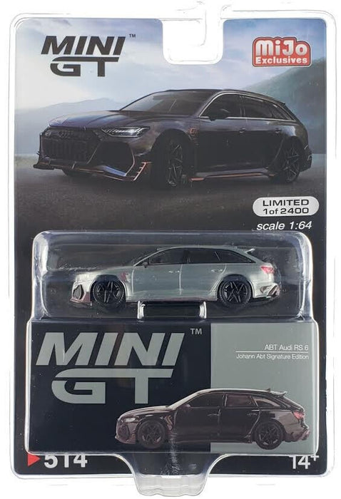 (CHASE) ABT Audi RS6 Johann Abt Signature Edition Black - Mini GT - 1:64 - MGT00514 Chase Passion Diecast