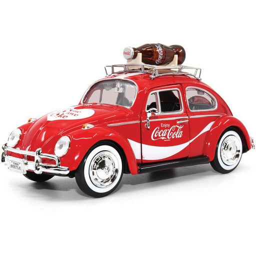 1966 VW Beetle with Bottle on Top Rack - Motor City Classics -1/24 - 424066 - Passion Diecast 