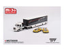 Chevrolet Corvette C8R Racing Cars no.3 & no.33 Winners with Western Star Transporter - MINI GT 1/64 - MGTS0009