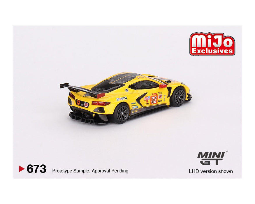 Chevrolet Corvette C8R Racing Cars no.3 & no.33 Winners with Western Star Transporter - MINI GT 1/64 - MGTS0009