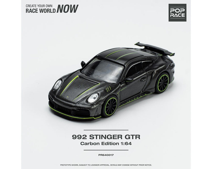 PORSCHE 992  STINGER GTR CARBON EDITION - Pop Race 1:64 - PR640017 -  Passion Diecast 