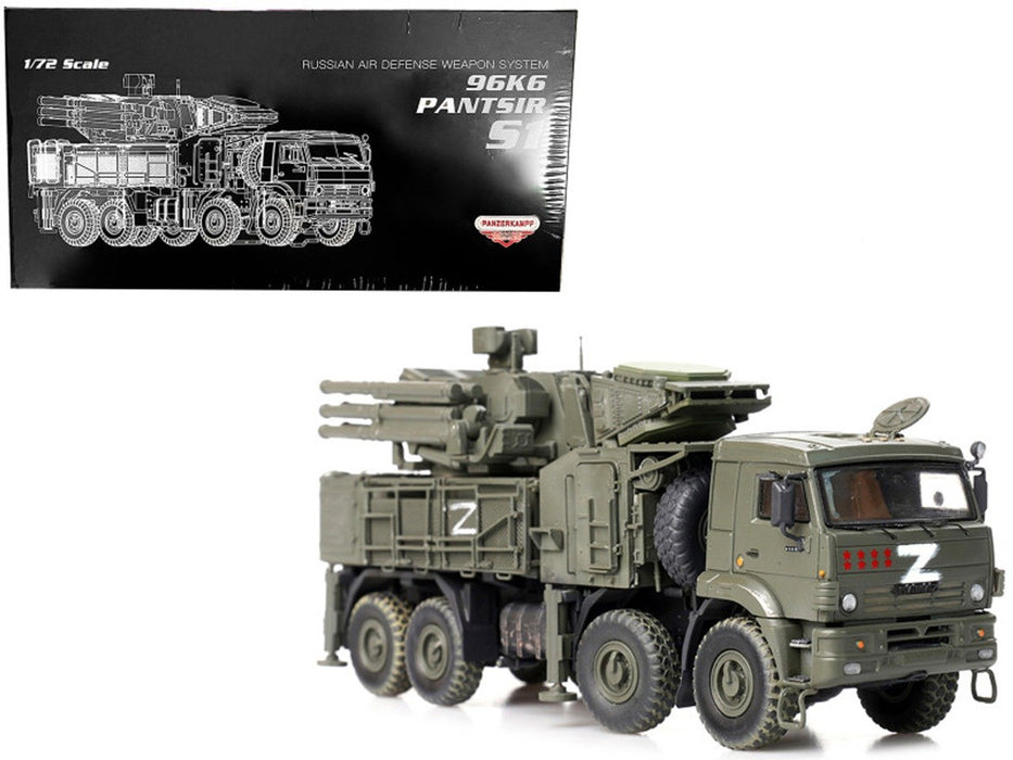 Pantsir S1 96K6, Self-Propelled Air Defense Weapon System Russian Army  - Panzerkampf 1:72 - 12214PA