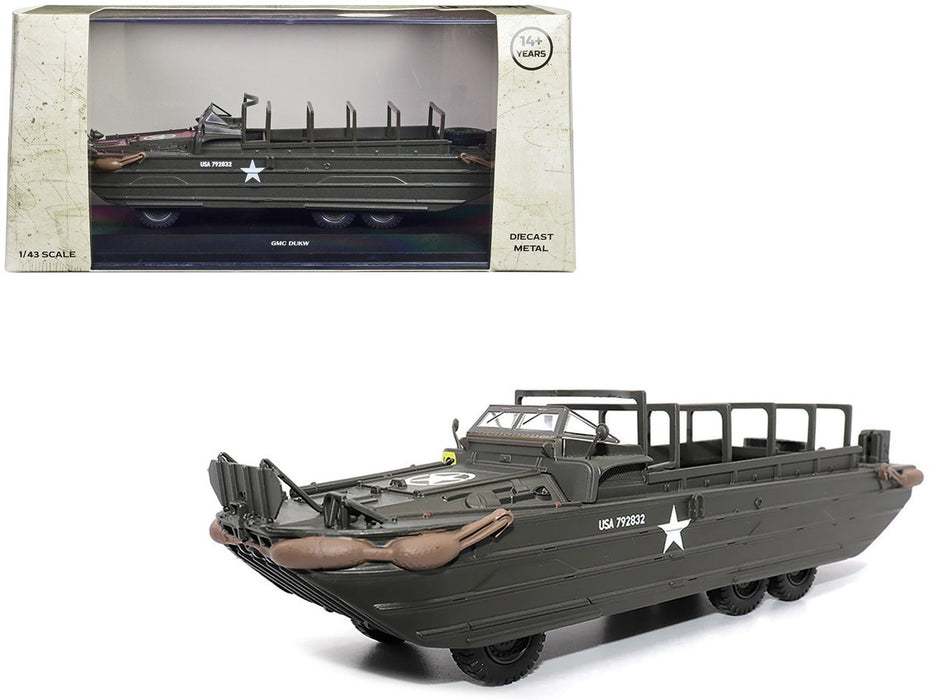 GMC DUKW, Amphibious Vehicle Olive Drab "US Army" Militaria DieCast  1:43  23204-44