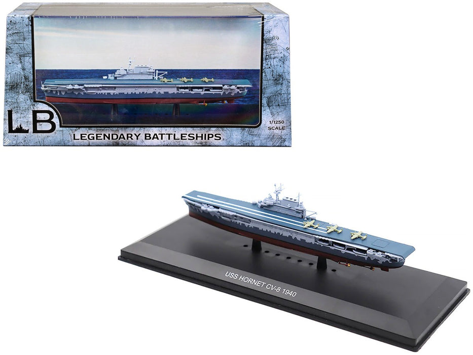 USS Hornet  CV-8 - USN Yorktown-Class Aircraft Carrier , 1940 / Legendary Battleships 1:1250  241943