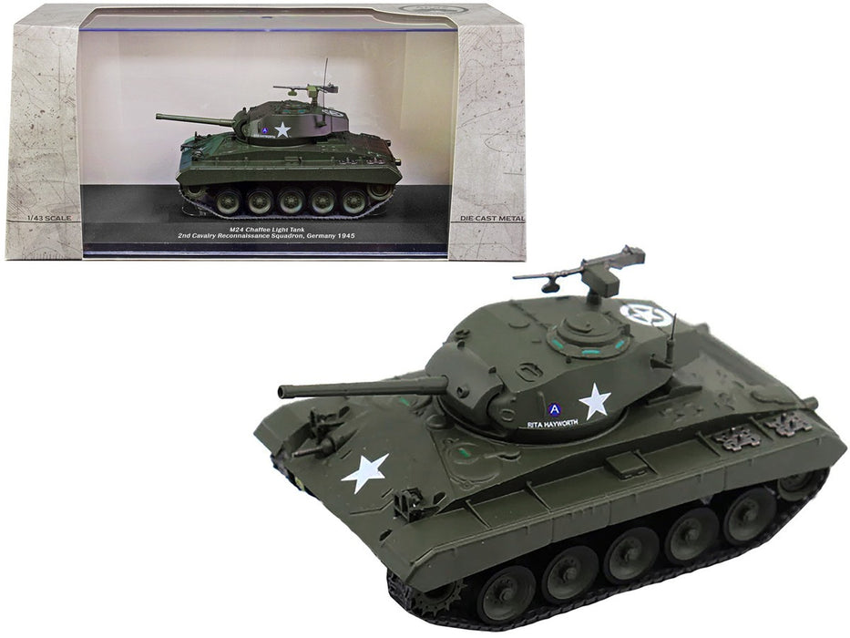M24 Chaffee - US Army 2nd Cav Reconnaissance Sqn, Germany, April 1945 / Motor City Classics 1:43 AFV 23190-45 Passion Diecast