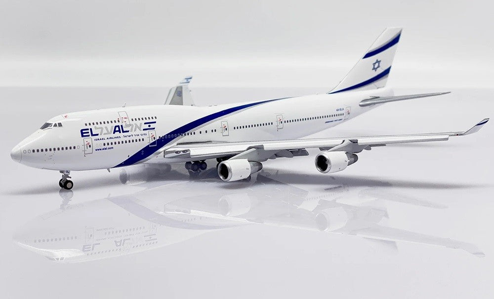 El Al  B747-400 4X-ELA / With Limited Edition Aviationtag  /  JC Wings   1:400 - JC4ELY0108