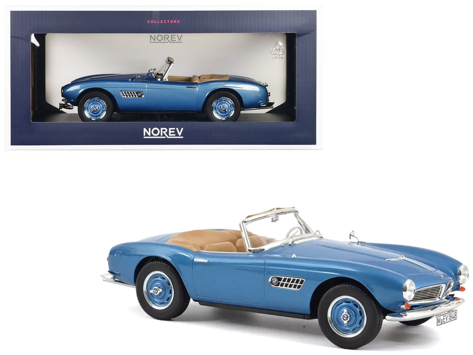 BMW 507 Cabriolet 1957 Blue - Norev - 1/18 - 183234 Passion Diecast
