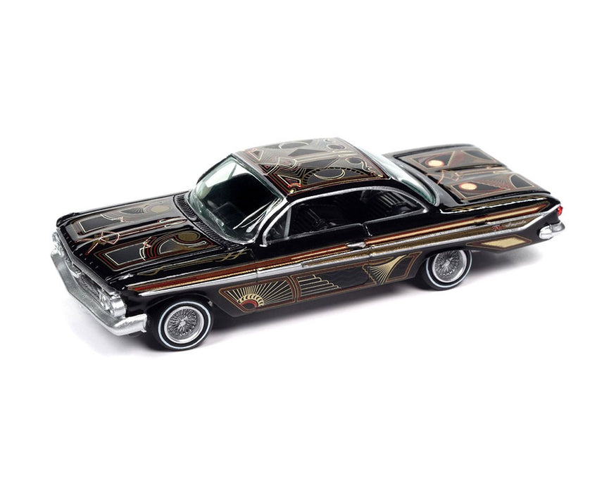 Lowriders 1961 Chevrolet Impala with American Diorama Figure Limited 3,600 - Johnny Lightning 1/64 - JLCP7456