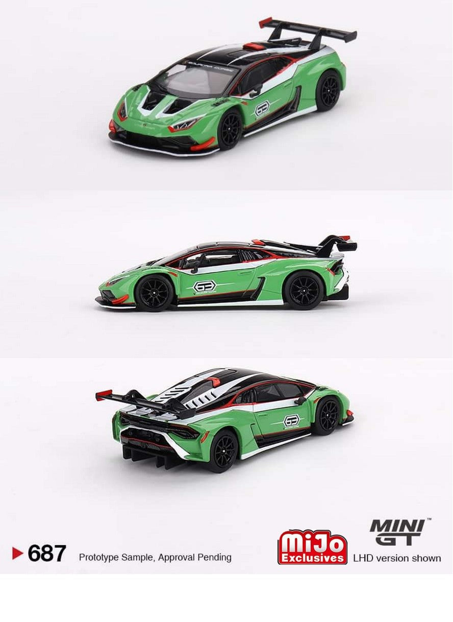 Lamborghini Huracán GT3 EVO 2 Presentation - Mini GT - 1:64 - MGT00687 ...