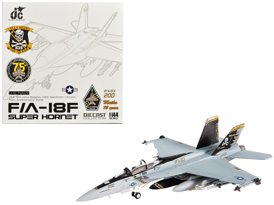 McDonnell Douglas F/A-18F Super Hornet  USN VFA-103 Jolly Rogers, Squadron - JC Wings  1:144   JCW-144-F18-003