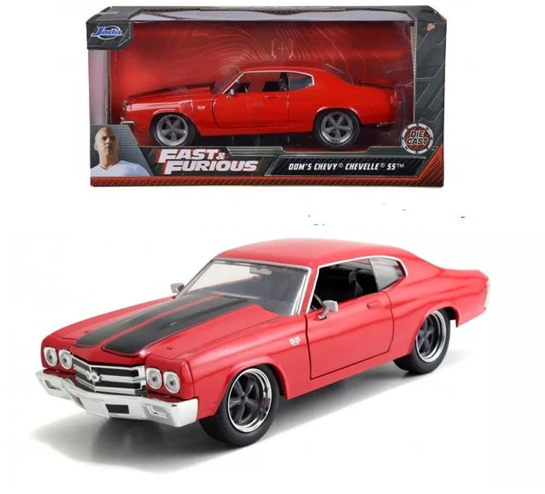 1/24 FAST & FURIOUS CHEVY CHEVELLE SS DOM RED 97193 Jada Passion diecast 