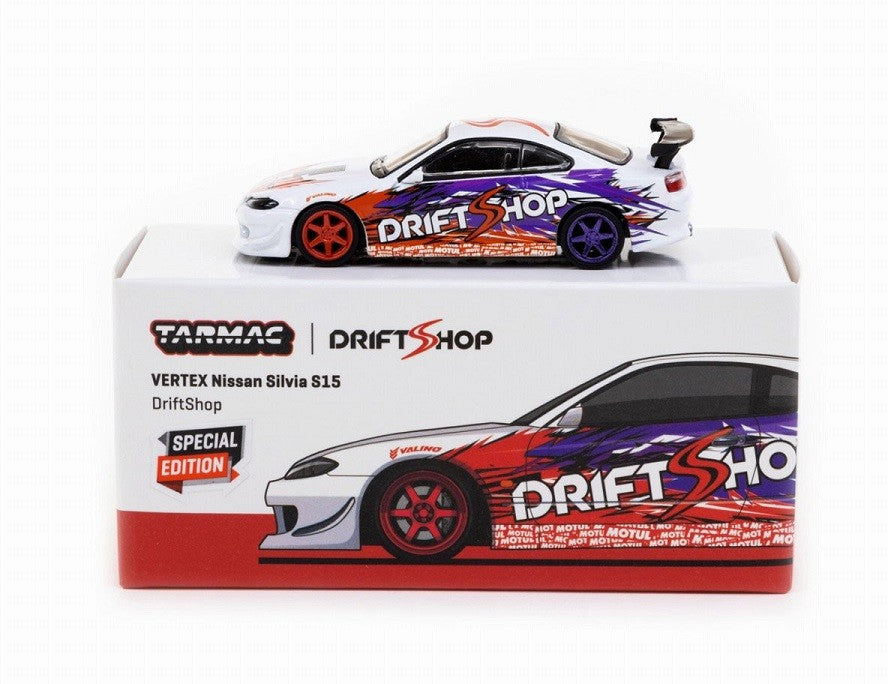 VERTEX Nissan Silvia S15 DriftShop European Drift Championship - Tarmac Works - 1/64 - T64G-023-DRIFT