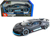 Bugatti DIVO in Charcoal Grey and Blue - 1:18 Bburago 18-11045 DG  -  Passion Diecast 