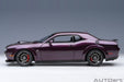 Dodge Challenger R/T Scat Pack Shaker Widebody 2022 (Hellraisin) - Autoart - 71771 Passion Diecast