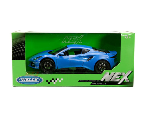 Lotus Emira - Blue Metallic - Welly 1/24 - 24115W BL - Passion Diecast