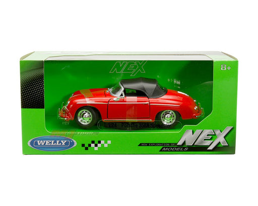Porsche 356A Speedster - Red - Welly 1/24 - 24106HW RD - Passion Diecast