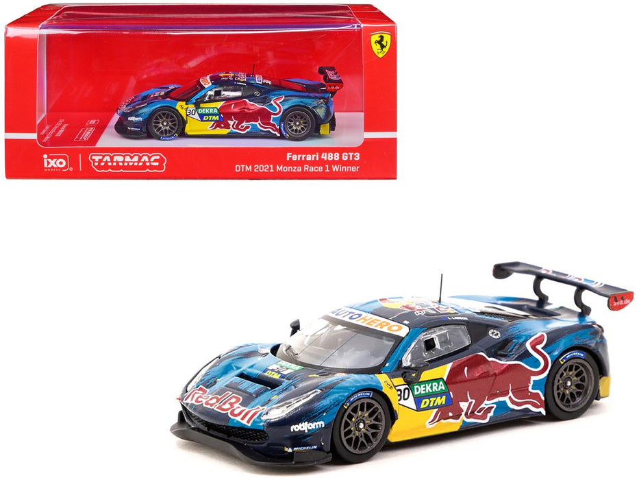 Ferrari 488 GT3 DTM 2021 Monza Race 1 Winner Liam Lawson - Tarmac - 1/64 - T64-072-21DTM30 Passion Diecast