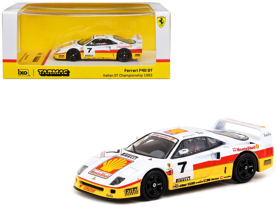 Ferrari F40 GT Italian GT Championship 1993 Marco Brand - Tarmac - 1/64 - T64-076-93IGT07 Passion Diecast