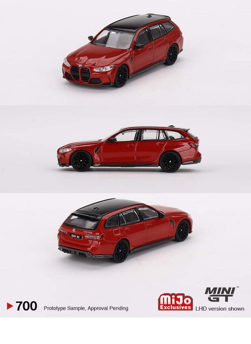 BMW M3 Competition Touring (G81) Toronto Red Metallic - Mini GT - 1:64 - MGT00700 Passion Diecast