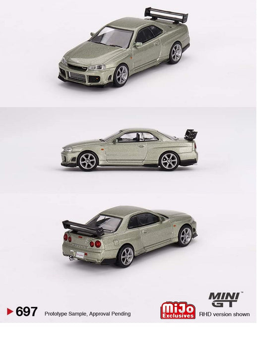 Nissan Skyline GT-R (R34)Tommykaira R-z Millenium Jade - Mini GT - 1:64 - MGT00697 Passion Diecast