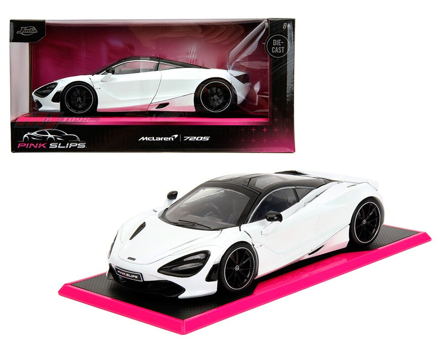 McLaren 720S - Iridescent Glossy White - Pink Slips - Jada - 1/24 - 35294 - Passion Diecast 