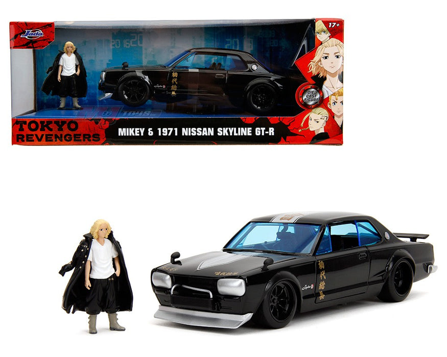 1971 Nissan Skyline 2000GT with Mikey Figure - Tokyo Revengers - Hollywood Rides - Jada 1/24 - 34698 -  Passion Diecast