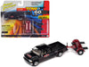 2002 Chevrolet Silverado Extended Cab Pickup Truck with Tow - Truck&Trailers - Johnny Lightning  1:64 - JLSP350 A