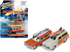 Surf Rods Pack - 1950 Mercury Woody Wagon - 1959 Cadillac Ambulance - Set of 2 - Johnny Lightning - 1:64 - JLSP343 B