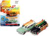Surf Rods Pack - 1950 Mercury Woody Wagon - 1959 Cadillac Ambulance - Set of 2 - Johnny Lightning - 1:64 - JLSP343 A