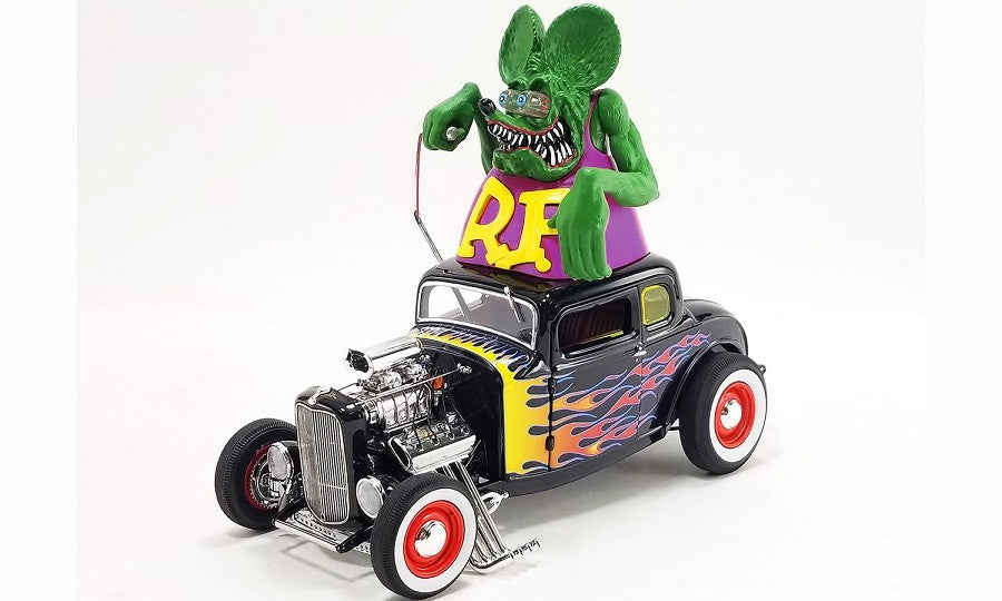 1932 FORD BLOWN 5 WINDOW W/ RAT FINK FIGURE - ACME - 1/18 - A1805022 Passion Diecast